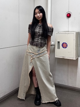 「EVRIS 」｜yuunaさん（レディース・156cm）の夏コーディネート