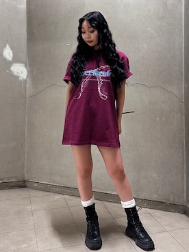 「アイテム（ブーツ）」を使った、yuunaさん（レディース・156cm）の夏コーディネート