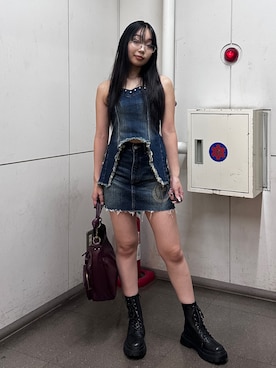 「EVRIS 」｜yuunaさん（レディース・156cm）の夏コーディネート