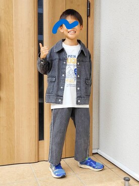 「キッズ服」｜「アイテム（ジャケット/アウター）」を使った、kanakoさん（レディース・157cm）の秋コーディネート