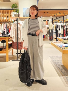 「BAYFLOW（ベイフロー）のアイテム」を使った、kanakoさん（レディース・157cm）の夏コーディネート