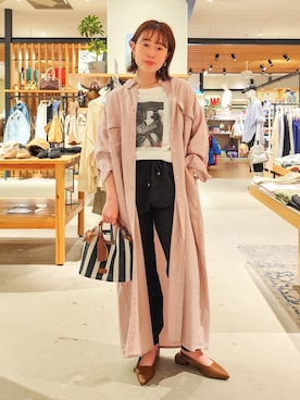 「BAYFLOW（ベイフロー）のアイテム」を使った、kanakoさん（レディース・157cm）の春コーディネート