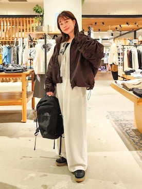 「アイテム（バックパック/リュック）」を使った、kanakoさん（レディース・157cm・30代）の秋コーディネート