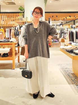 「アイテム（キャミソール）」を使った、kanakoさん（レディース・157cm・30代）の秋コーディネート