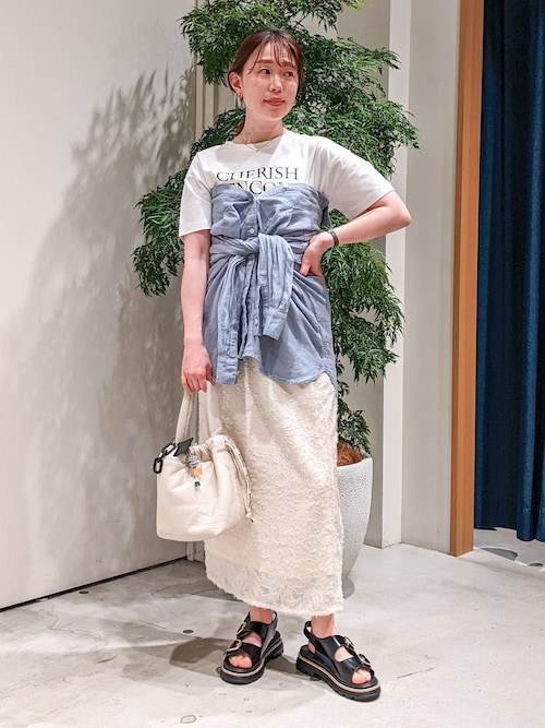 ブローディア BRODIAEA バイオシルスムースロゴプリント半袖Tシャツ （クリアグリーン） ブローディア BRODIAEA バイオシルスムースロゴプリント半袖T