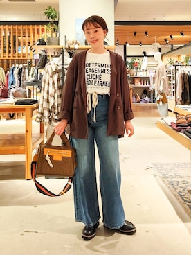「アイテム（ジャケット/アウター）」を使った、kanakoさん（レディース・157cm・30代）の秋コーディネート
