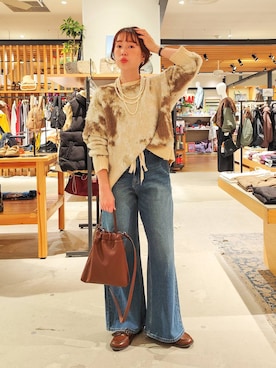 「アイテム（モカシン/デッキシューズ）」を使った、kanakoさん（レディース・157cm・30代）の秋コーディネート