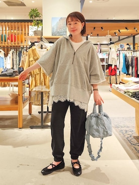 「BAYFLOW（ベイフロー）のアイテム（トップス）」を使った、kanakoさん（レディース・157cm）の春コーディネート