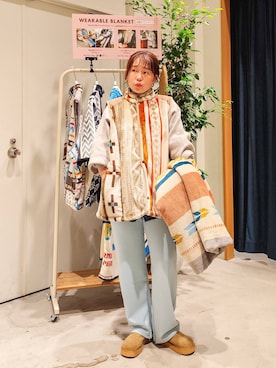 「アイテム（インテリア）」を使った、kanakoさん（レディース・157cm）の秋コーディネート