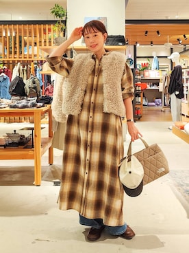 「アイテム（ワンピース/ドレス）」を使った、kanakoさん（レディース・157cm・30代）の秋コーディネート