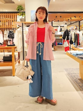 「アイテム（インテリア）」を使った、kanakoさん（レディース・157cm）の夏コーディネート