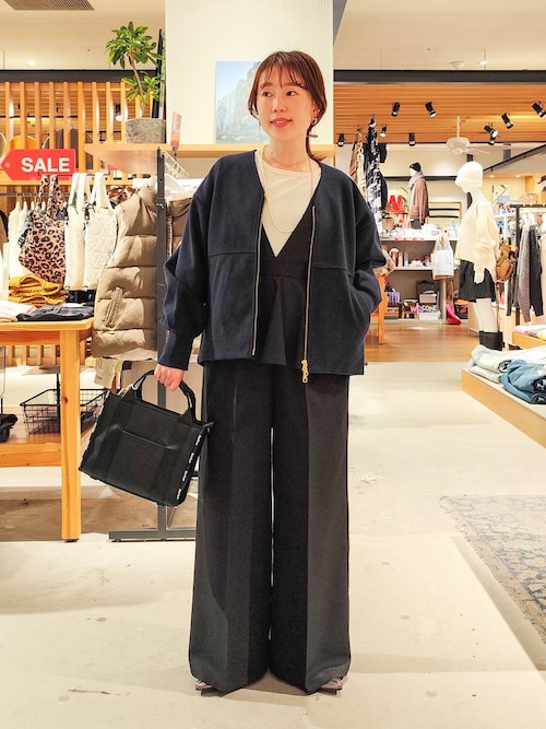 セール】[スタイルアップが叶う]ペプラムオールインワン（つなぎ 