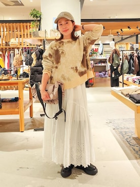 「THEATRE PRODUCTS（シアタープロダクツ）のアイテム（ショルダーバッグ）」を使った、kanakoさん（レディース・157cm）の秋コーディネート