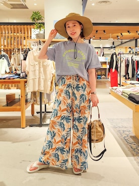 「BAYFLOW（ベイフロー）のアイテム（その他パンツ）」を使った、kanakoさん（レディース・157cm）の春コーディネート