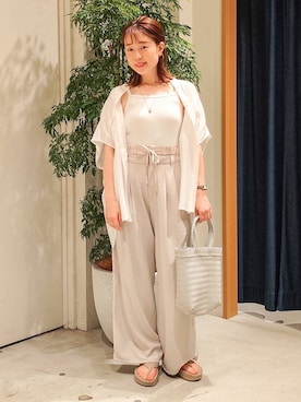 kanakoさん（レディース・157cm）の夏コーディネート