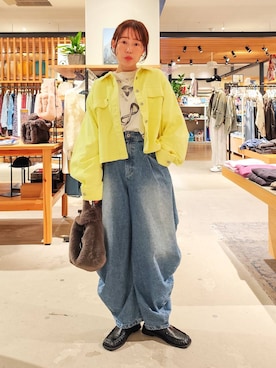 「HEREIAM（ヘレイアム）のアイテム」を使った、kanakoさん（レディース・157cm）の秋コーディネート