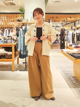 「アイテム（タンクトップ）」を使った、kanakoさん（レディース・157cm・30代）の秋コーディネート