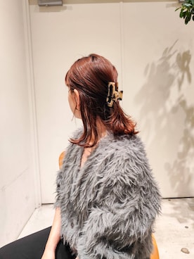 「アイテム（バレッタ/ヘアクリップ）」を使った、kanakoさん（レディース・157cm・30代）の秋コーディネート