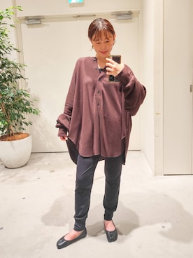 「アイテム（インナーウェア/肌着）」を使った、kanakoさん（レディース・157cm）の秋コーディネート