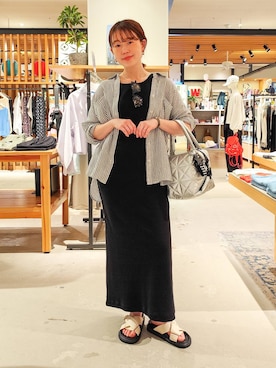 「BAYFLOW（ベイフロー）のアイテム（ワンピース/ドレス）」を使った、kanakoさん（レディース・157cm）の春コーディネート