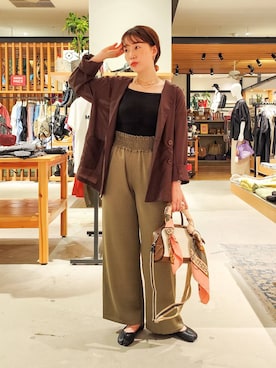 「ママコーデ」｜「アイテム（財布/小物）」を使った、kanakoさん（レディース・157cm）の夏コーディネート