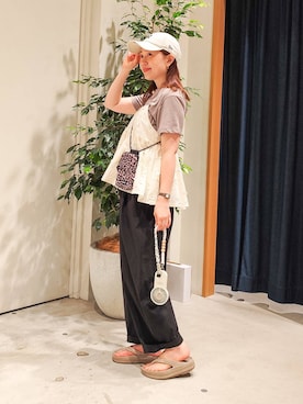 「アイテム（PC・スマホグッズ/家電）」を使った、kanakoさん（レディース・157cm・30代）の夏コーディネート