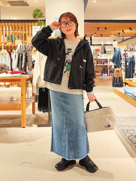 「BAYFLOW（ベイフロー）のアイテム（アクセサリー）」を使った、kanakoさん（レディース・157cm）の冬コーディネート