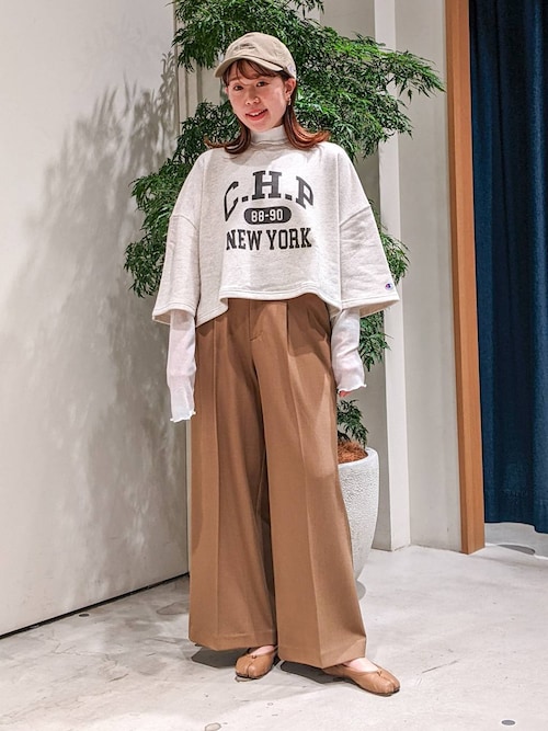 大人気!【LOOKPLE】Look Wonder Ant タック ワイドパンツ/5色 大人気!【LOOKPLE】Look Wonder Ant タック ワイドパンツ/5色
