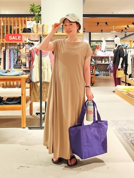 「アイテム（ワンピース）」を使った、kanakoさん（レディース・157cm・30代）の夏コーディネート