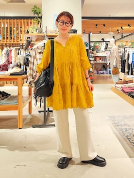 「アイテム（パンツ）」を使った、kanakoさん（レディース・157cm・30代）の秋コーディネート