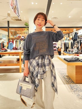 「アイテム（スリッポン）」を使った、kanakoさん（レディース・157cm）の秋コーディネート