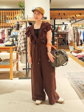 「アイテム（バッグ）」を使った、kanakoさん（レディース・157cm・30代）の秋コーディネート