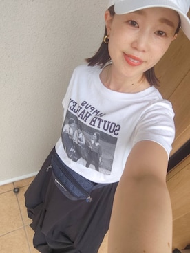「BAYFLOW（ベイフロー）のアイテム」を使った、kanakoさん（レディース・157cm）の夏コーディネート