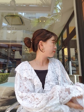 「アイテム（アンダーウェア）」を使った、kanakoさん（レディース・157cm）の夏コーディネート