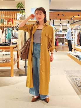 「BAYFLOW（ベイフロー）のアイテム」を使った、kanakoさん（レディース・157cm）の春コーディネート