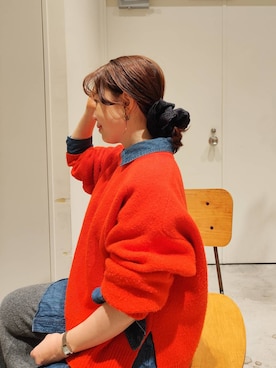 「アイテム（シュシュ）」を使った、kanakoさん（レディース・157cm・30代）の秋コーディネート