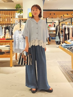 「bijorie（ビジュリィ）のアイテム」を使った、kanakoさん（レディース・157cm）の夏コーディネート
