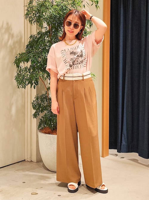 NON TOKYO 山の風景プリント カットソー トップス