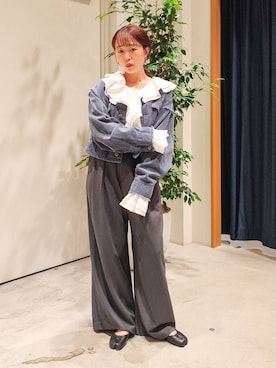 「アイテム（その他アウター）」を使った、kanakoさん（レディース・157cm・30代）の秋コーディネート