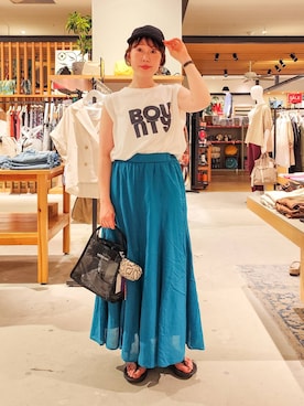 「アイテム（ハンドバッグ）」を使った、kanakoさん（レディース・157cm・30代）の夏コーディネート