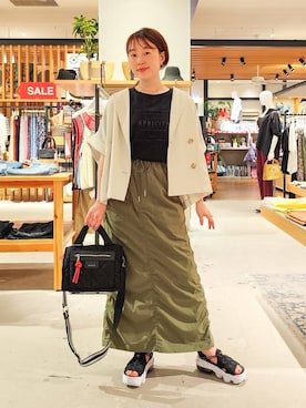 「アイテム（その他アウター）」を使った、kanakoさん（レディース・157cm・30代）の夏コーディネート