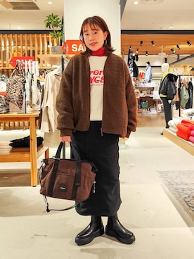 kanakoさん（レディース・157cm）の冬コーディネート