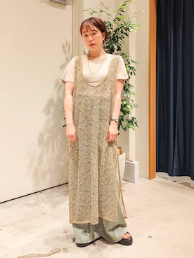 「アイテム（ワンピース）」を使った、kanakoさん（レディース・157cm・30代）の夏コーディネート