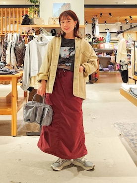 「アイテム（デニムジャケット）」を使った、kanakoさん（レディース・157cm・30代）の秋コーディネート