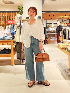 「アイテム（アンダーウェア）」を使った、kanakoさん（レディース・157cm・30代）の夏コーディネート