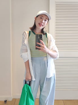 「アイテム（ポーチ）」を使った、kanakoさん（レディース・157cm）の秋コーディネート