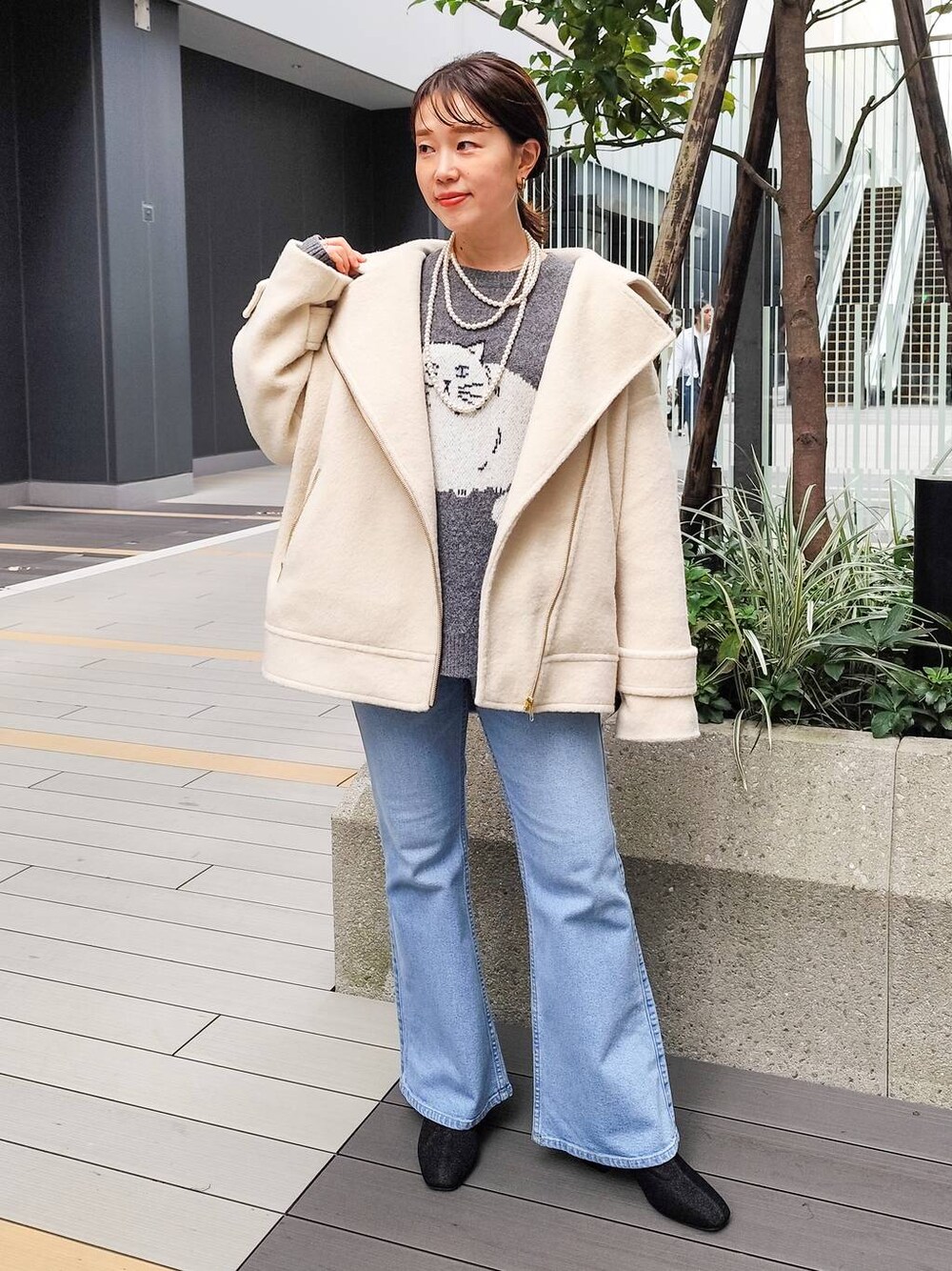 BAYFLOW ウーリーライダースコート BAYFLOW｜ウーリーライダースコート | Rakuten Fashion(楽天