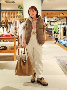 「アイテム（ベスト）」を使った、kanakoさん（レディース・157cm・30代）の冬コーディネート