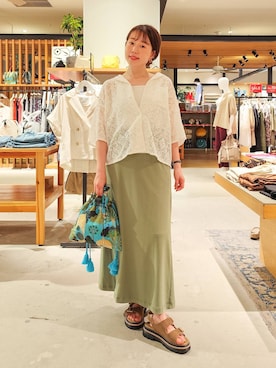 「アイテム（インナーウェア/肌着）」を使った、kanakoさん（レディース・157cm・30代）の夏コーディネート