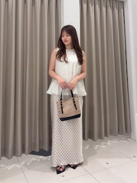 「RODE SKO（ロデスコ）のアイテム」を使った、riseさん（レディース・160cm）の夏コーディネート
